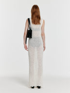 EENK EENK YIONY Maxi Cable Knit Dress - Ivory