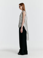 EENK YIVAS Tailored Waistcoat - White