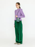 EENK EENK VLARY Flared Hem Knit Pullover - Violet