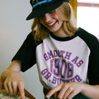 GREENBUTTER 1908's Club Logo Raglan Tee (Black)