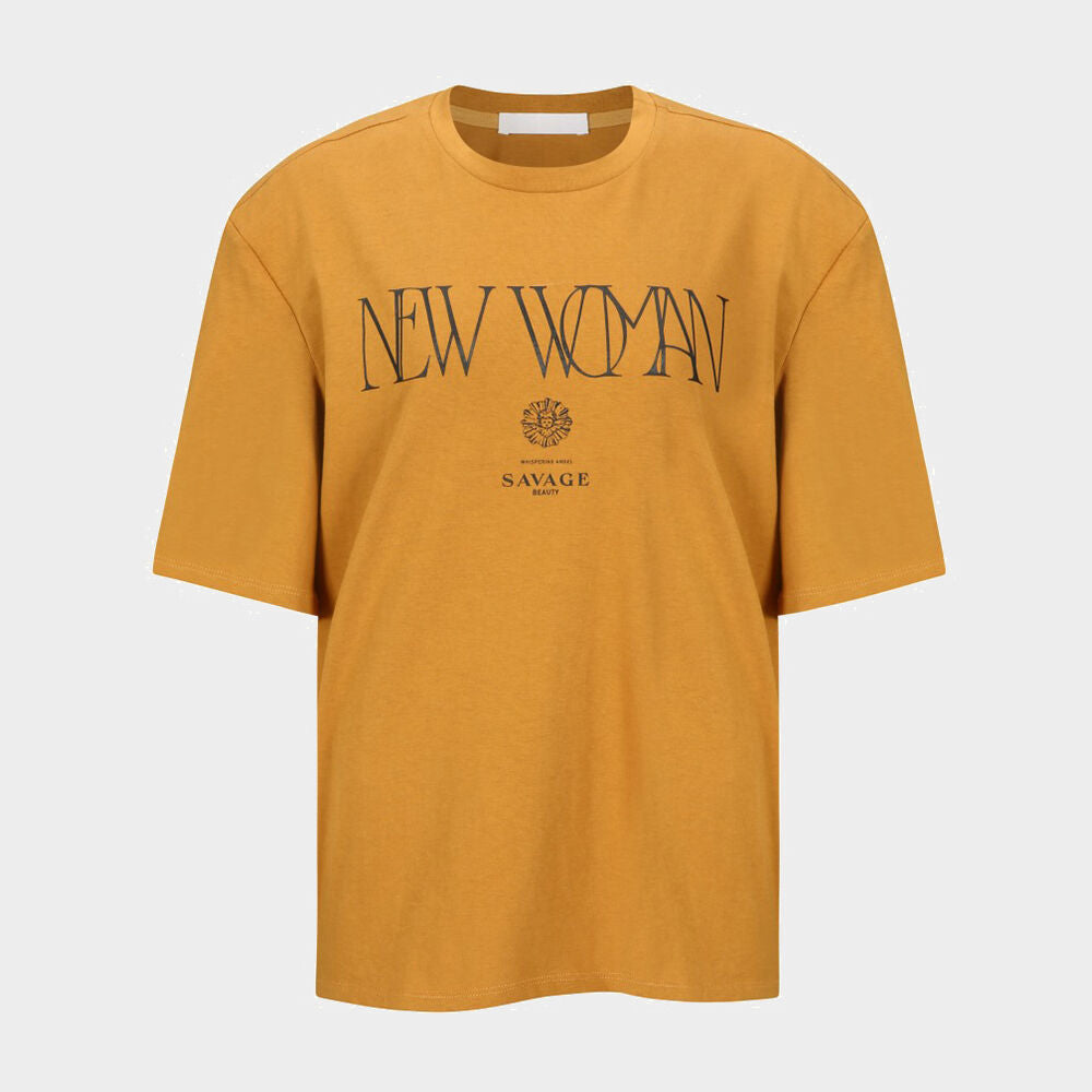 YCH NEW WOMAN PRINTING T-SHIRT CAMEL (W24TS11121CM)