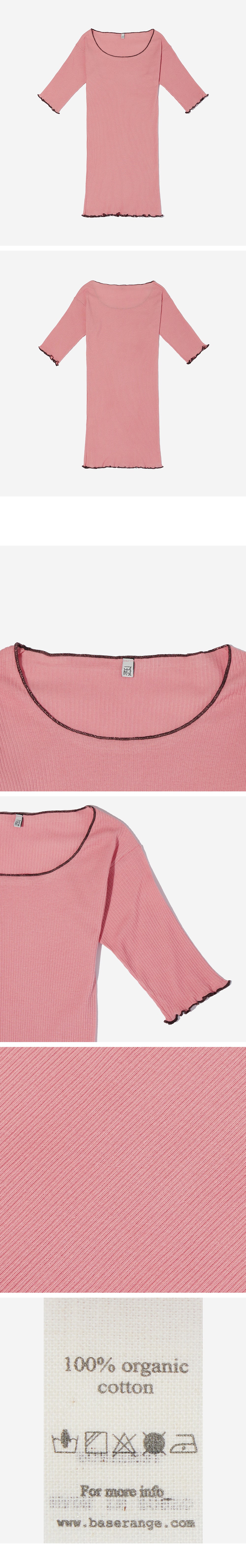 BASERANGE Base Range PAMA 3/4 Sleeve T-Shirt - Ruby (TOPA-RBV-WI22)