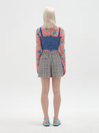 EENK EENK STAR Tweed Shorts - Blue Multi