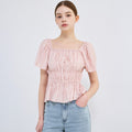 SISTINA Square neck smoking blouse_AWWBLQ21020