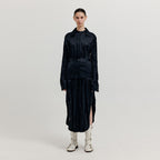 EENK EENK Dress with Separable Collar and Skirt Belt - Black