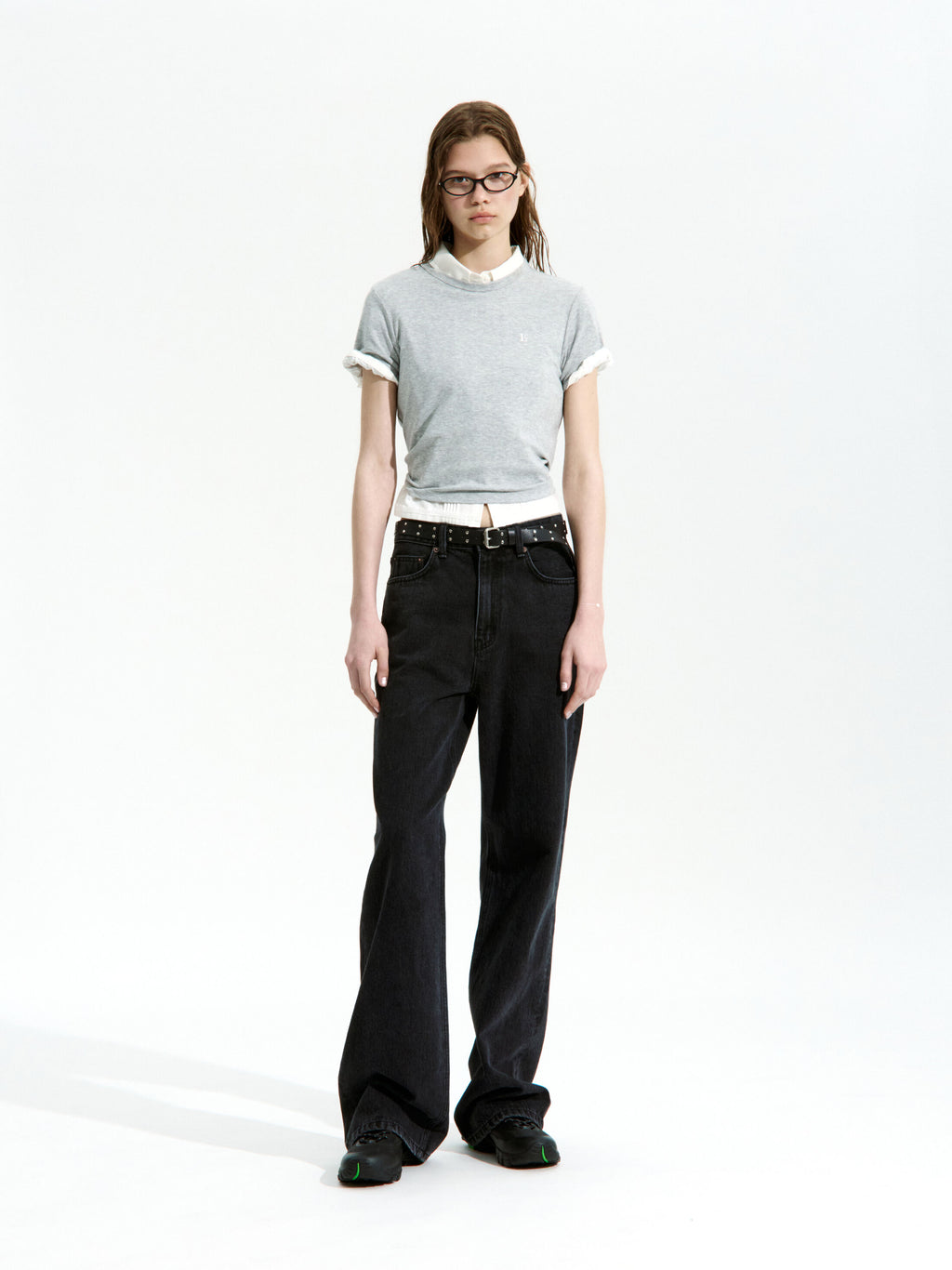 LOW CLASSIC BAMBOO LACE SHIRT_OFF WHITE_LC252BL03OW