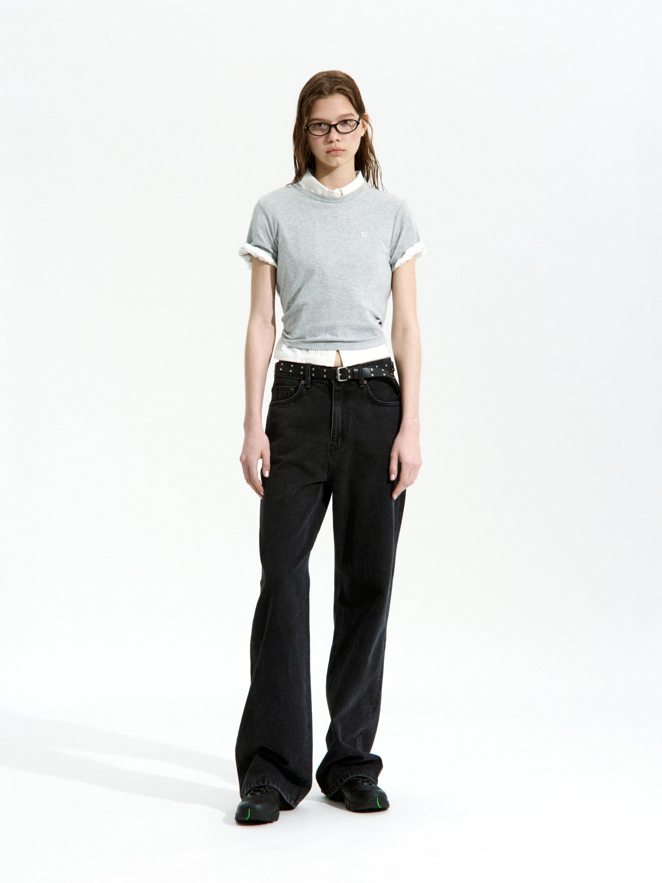 LOW CLASSIC BAMBOO LACE SHIRT_OFF WHITE_LC252BL03OW