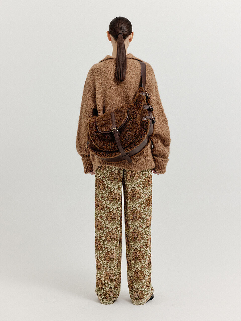 EENK EENK XATURE Oversized Knit Turtleneck - Brown
