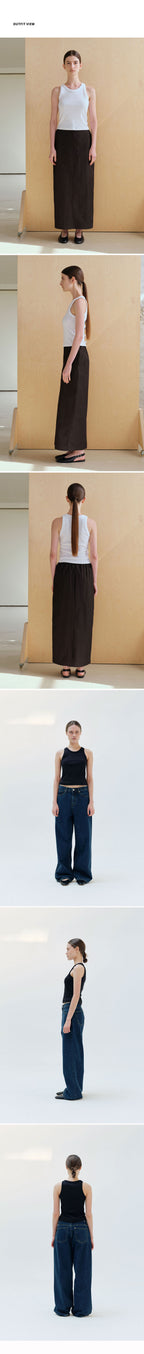 WHEN WE WILL Crop Basic R Sleeveless (3 colors)