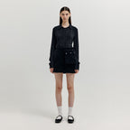 EENK EENK XOPO Quilted Pocket Mini Skirt - Black