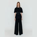 EENK EENK WILI Two-Tuck Wide Pants - Black