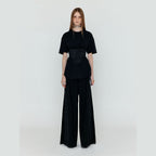 EENK EENK WILI Two-Tuck Wide Pants - Black