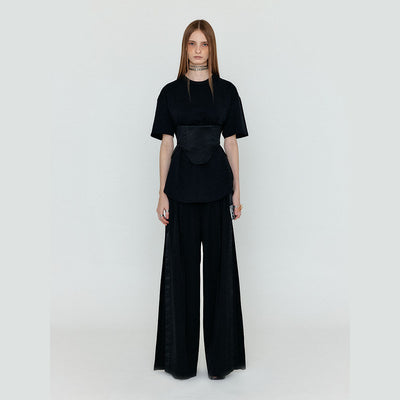 EENK WILI Two-Tuck Wide Pants - Black