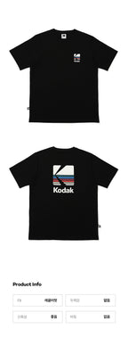 KODAK APPAREL Rainbow Sorona Short Sleeve T-Shirt BLACK
