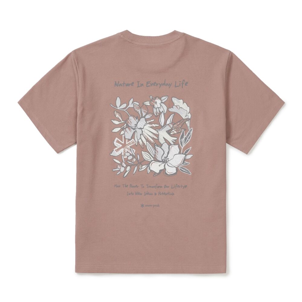 SNOWPEAK APPAREL Sorona Tropical Short Sleeve T-Shirt Deep Pink (S26MUFTS70)