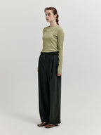 EENK EENK T-Shirt Layered Jersey Top - Green