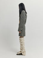 EENK XOPO Pocket Mini Skirt - Black/Ivory Check
