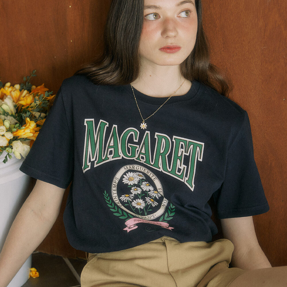 OUR HOPE Margaret Artwork T-shirt - Navy