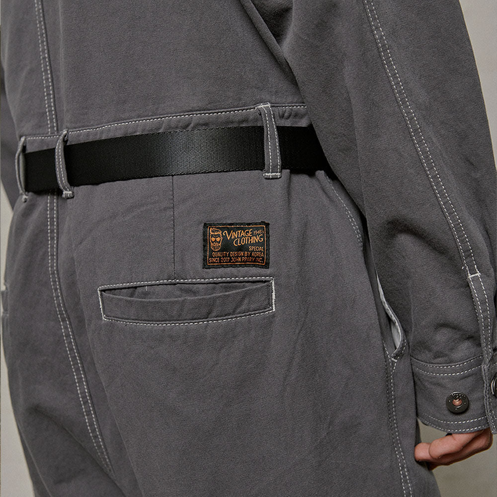 MAGOODGAN MAGOODGAN Jumpsuit No-collar Overfit Gray