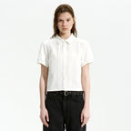 LOW CLASSIC BAMBOO LACE SHIRT_OFF WHITE_LC252BL03OW