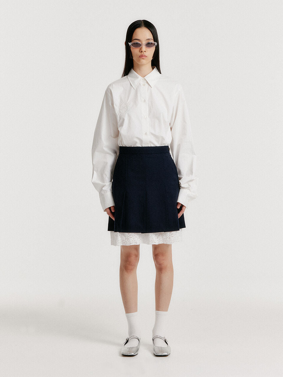 EENK [Kim Na-young wearing] YOM Long Sleeve Shirt - White