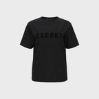 YCH ESCORT-PRINT T-SHIRT BLACK (F23TO905BK)