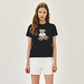 MARITHÉ+FRANҪOIS GIRBAUD W DOODLE BEAR TEE navy