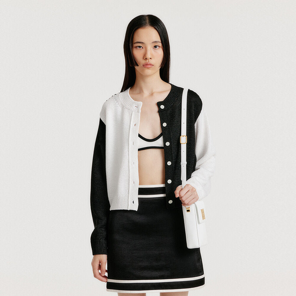EENK YOUO Contrast Bralet - White