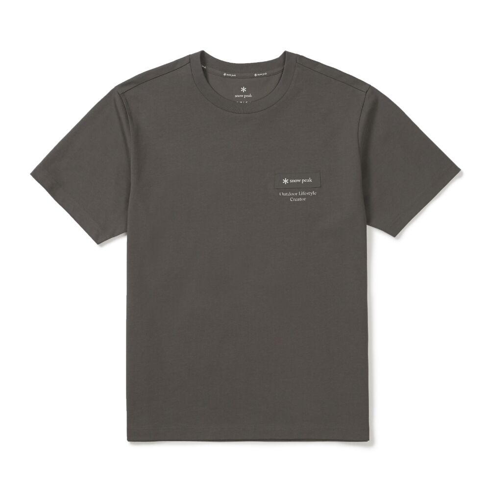 SNOWPEAK APPAREL Aerocool Woven Patch Short Sleeve T-Shirt Dark Khaki (S26MUFTS24)