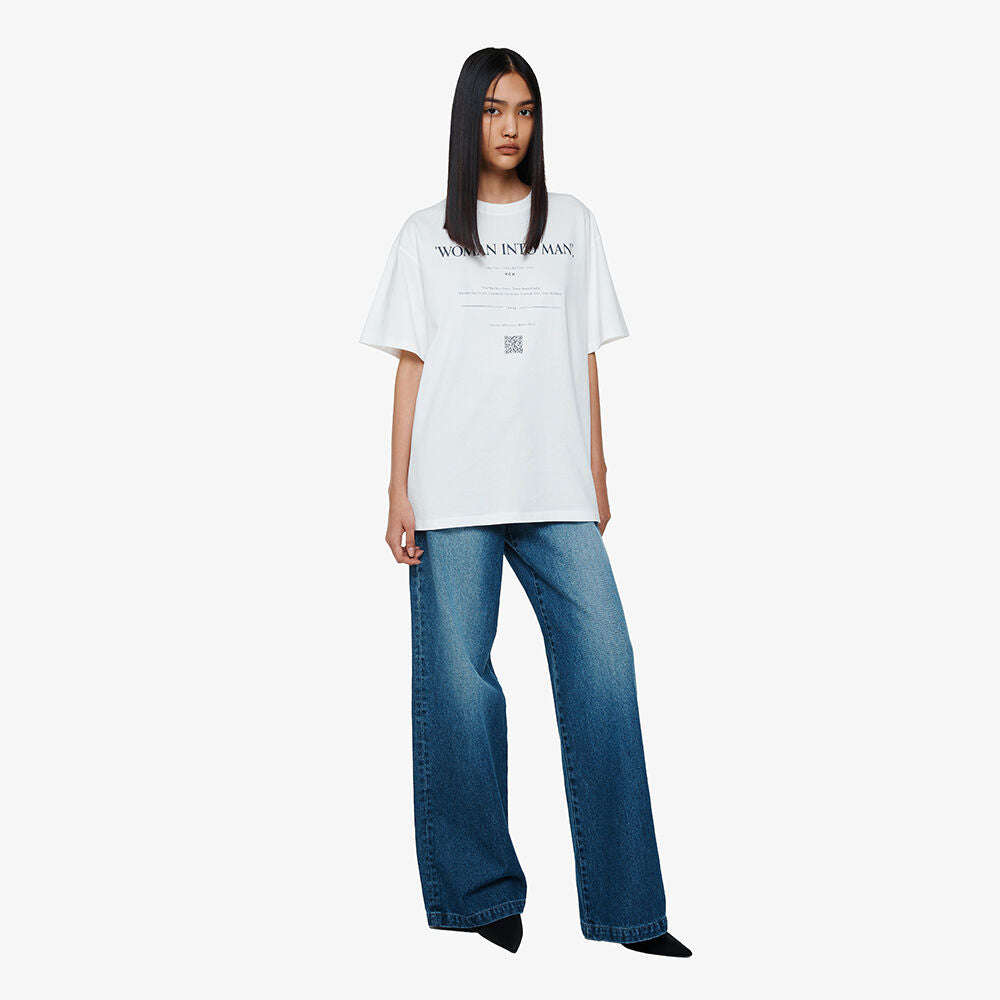 YCH HIGH-WAIST LAYERED JEANS BLUE (F24DB7081BL)