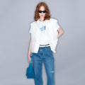 YCH DOWN GILET WHITE (W23OT011WH)