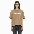 YCH AN IDEA PRINTING T-SHIRT BEIGE (W24TS11132BE)