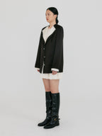 EENK ZUIEL Wide Lapel Jacket - Black