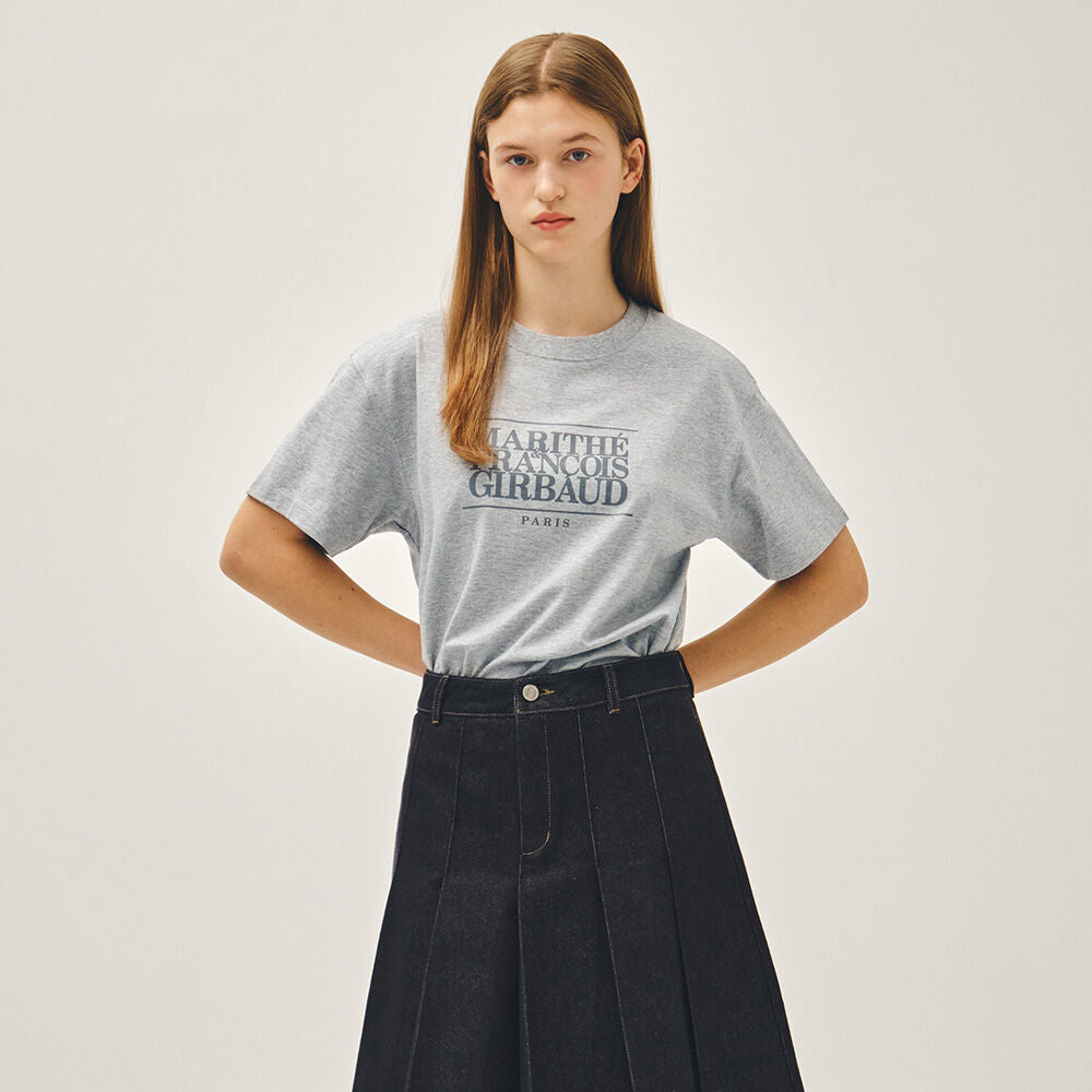 MARITHÉ+FRANҪOIS GIRBAUD CLASSIC LOGO TEE heather gray