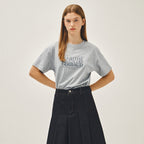 MARITHÉ+FRANҪOIS GIRBAUD CLASSIC LOGO TEE heather gray