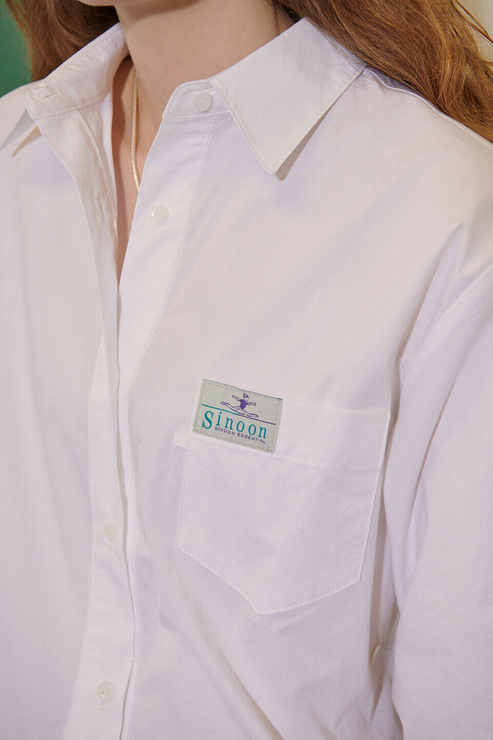 SINOON Classic Cotton Shirt (White)