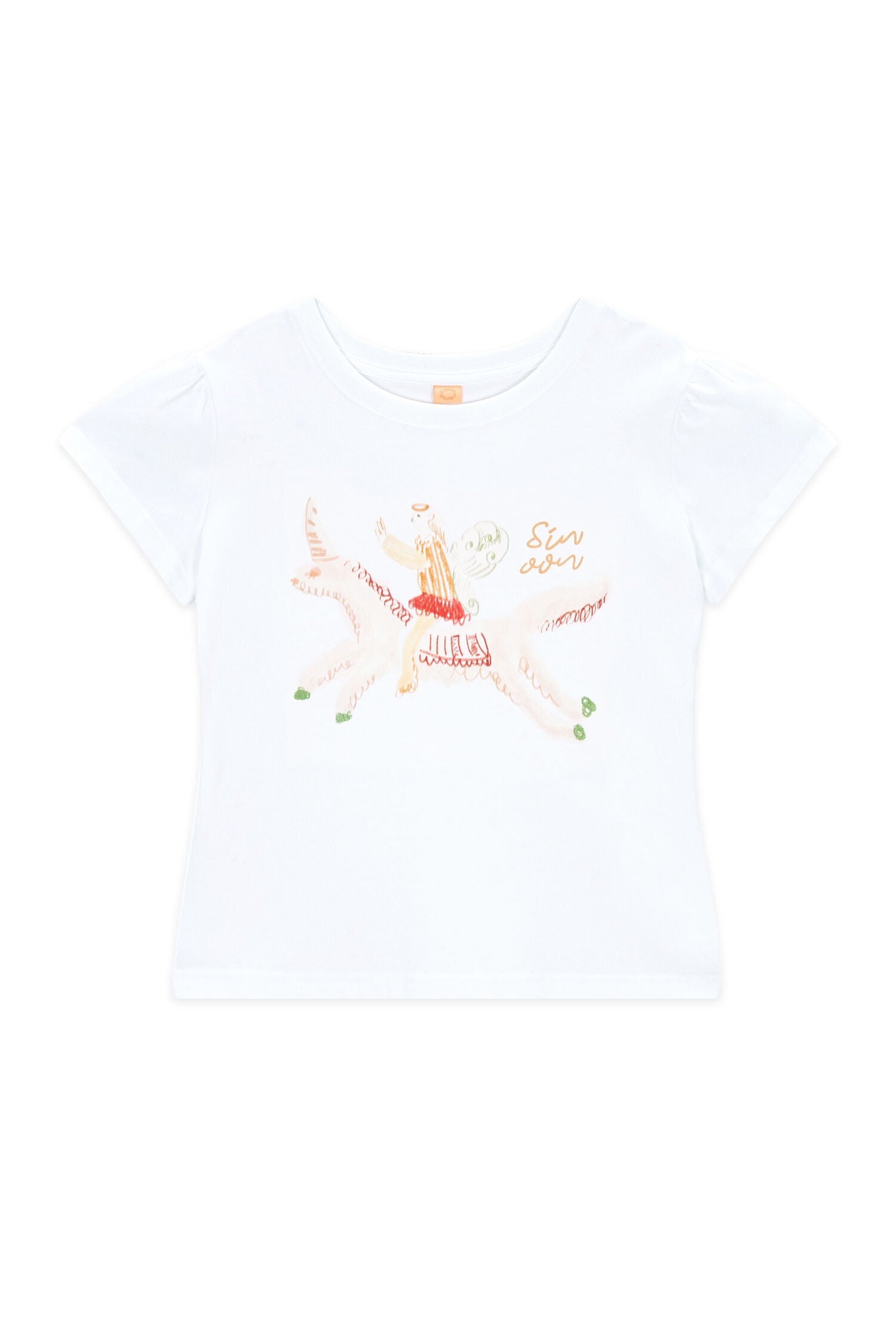 SINOON Unicorn Puff T-Shirt (White)