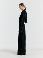 EENK [Kim Na-young wearing] YOHO Turn-up Pants - Black