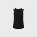 YCH VELVETED SLEEVELESS TOP BLACK (F24TO9081BK)