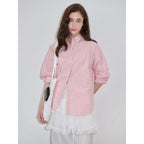 SINOON Basic Over Fit Shirt (Pink)
