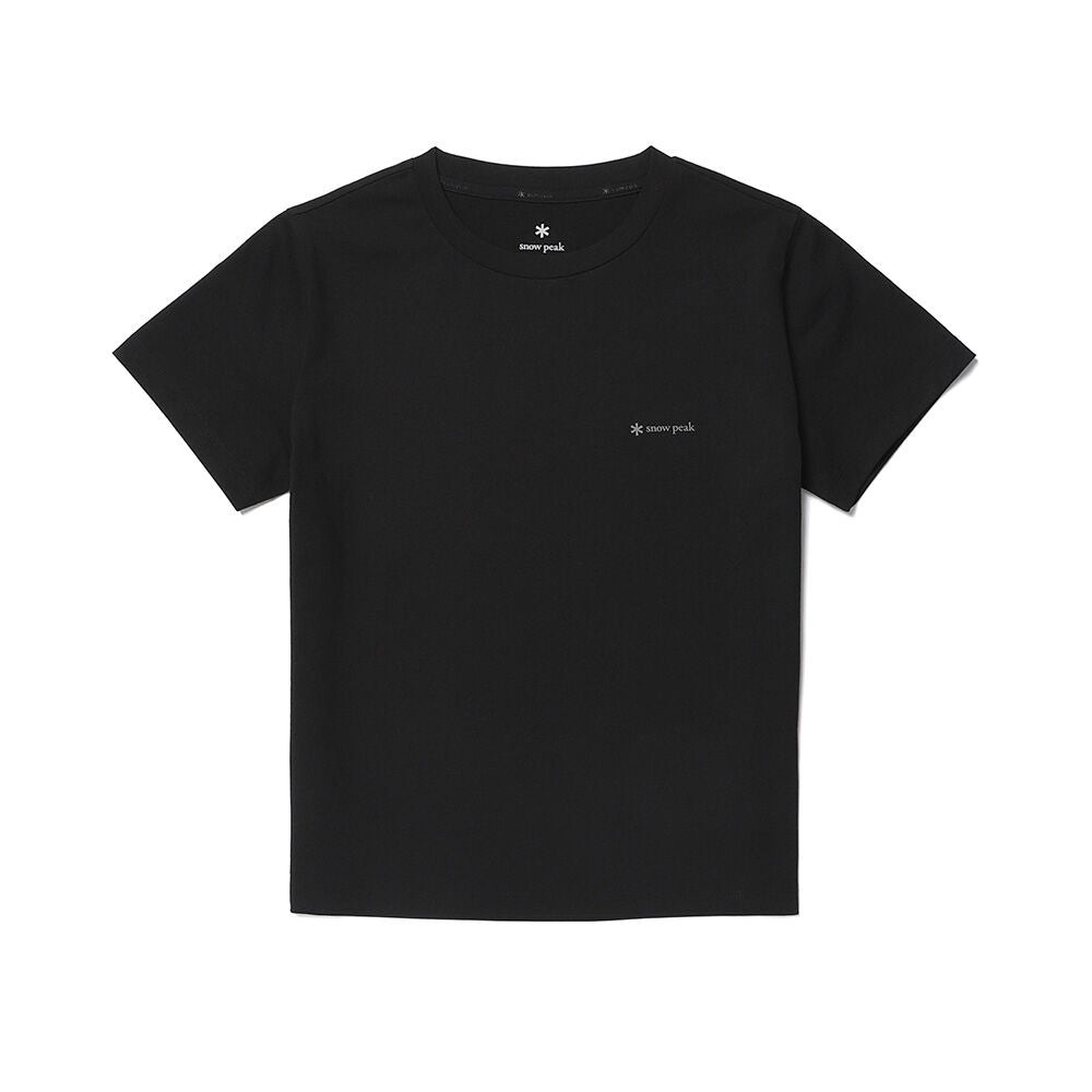 SNOWPEAK APPAREL Regen Quick Dry Women's Slim Fit Short Sleeve T-Shirt Black (S26MWTTS51)