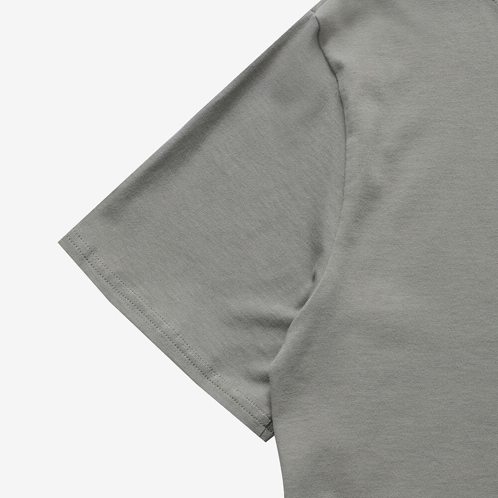SAINT JAMES [Season Off] Levain 18 Solid Round Neck Short Sleeve T-Shirt (040) ASJM2613511-040