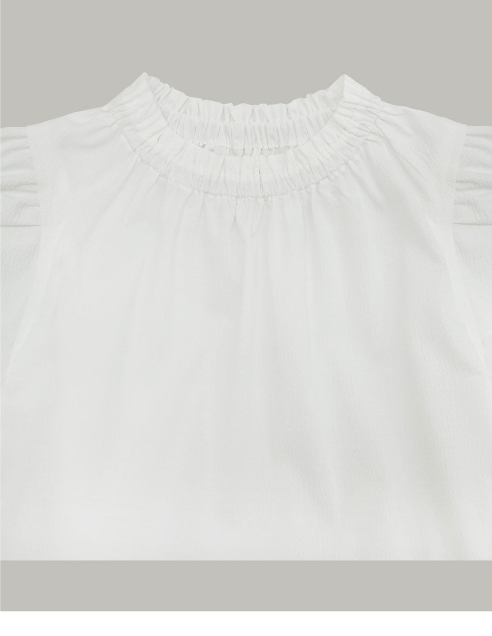 L'AUTRE DE MIN [Add color] Lautre Jane Puff White Blouse
