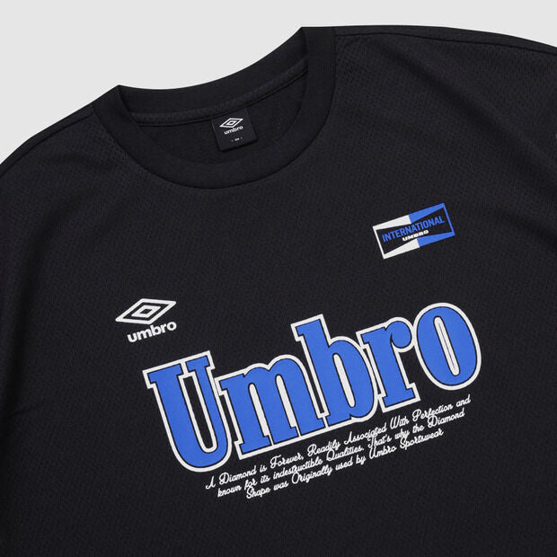 UMBRO One point mesh long sleeve t-shirt black (UQ321CRL71)