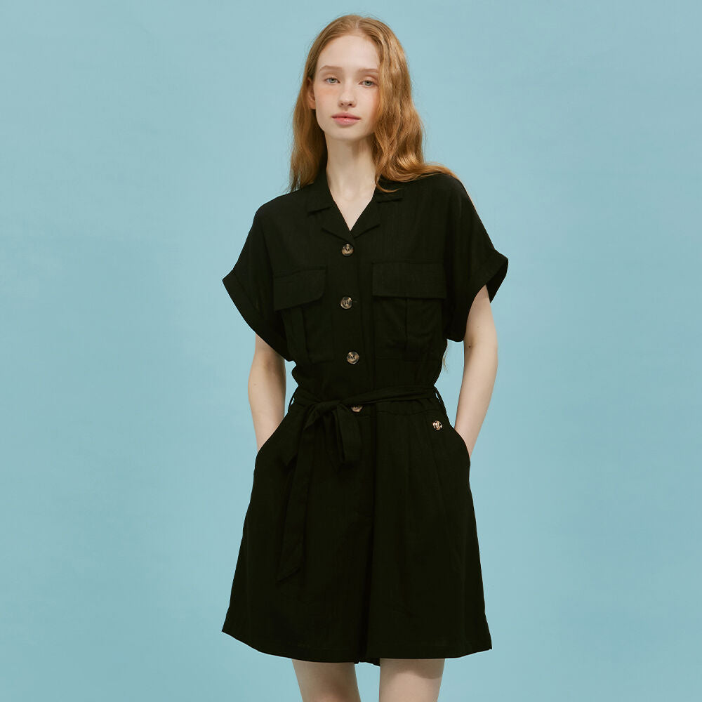 MARIECLAIRE MARIECLAIRE Jumpsuit Linen Belt
