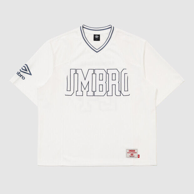 UMBRO Chant Mesh Women's Graphic Short Sleeve T-Shirt Ivory UR322CRS74
