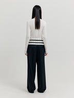 EENK EENK XICKY Waistband Layered Pants - Black
