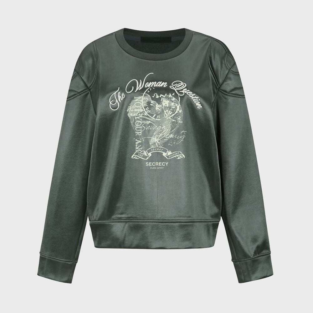 YCH SIGNATURE DETAIL TOP GREY (W24TS11021GY)