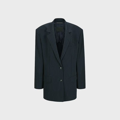 SINGLE-BREASTED BLAZER NAVY (F24JK1111NV)