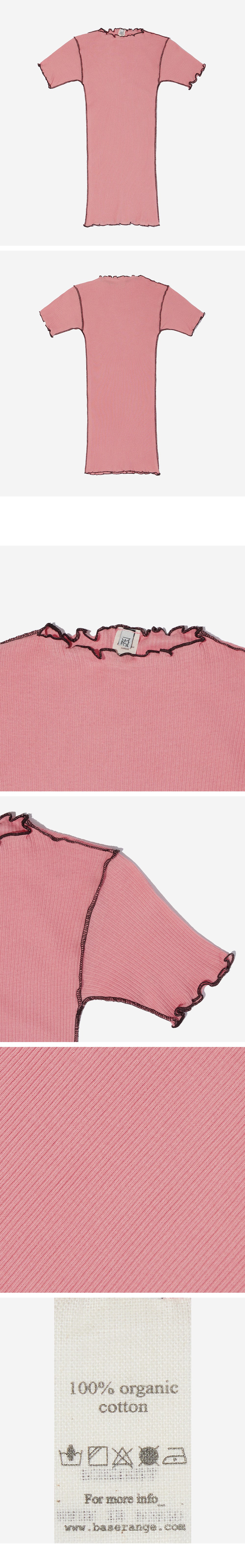 BASERANGE Base Range VEIN T-Shirt - Ruby (TTVN-RBV-WI22)